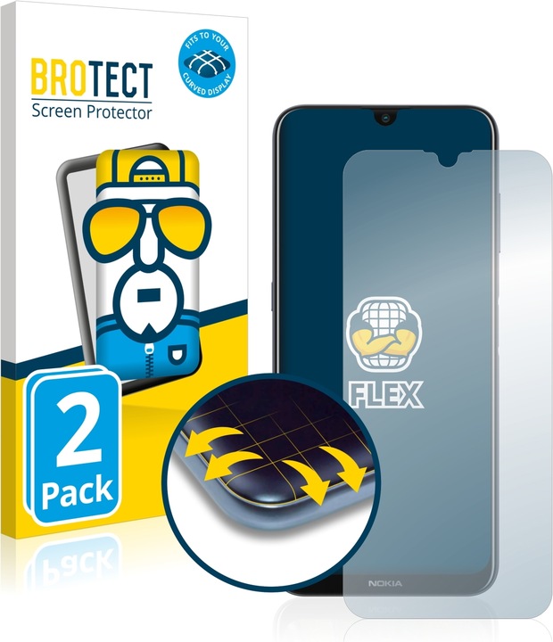 Produktbild BROTECT Full-Cover Displayschutz (2 Stück, Nokia G20)