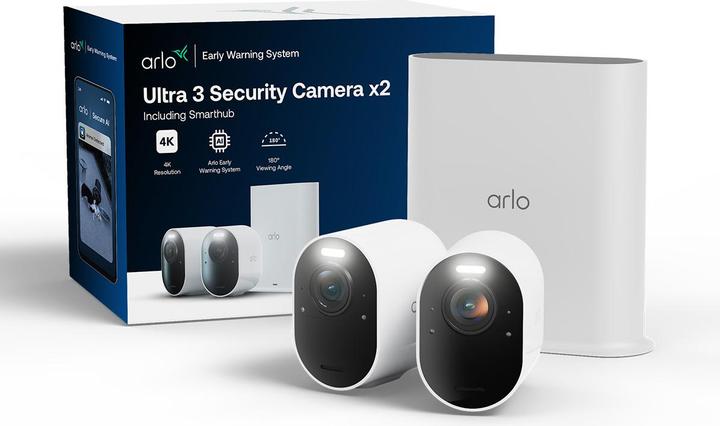 Actual product image Arlo ULTRA 3 SPOTLIGHT CAMRA 2-PACK, ULTRA 3 (3840 x 2160 pixels)