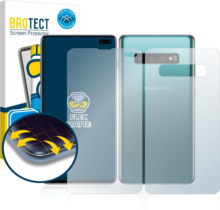Actual product image BROTECT Full-Cover Protector Matte (2 pcs., Samsung Galaxy S10+)