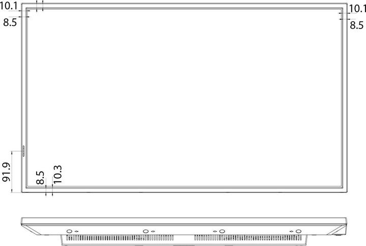 Actual product image Hisense Signage display 32DM66D 32", 24/7, UHD, 500cd/m², 25% haze (1920 x 1080 pixels, 32")