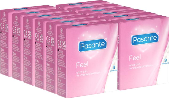 Produktbild Pasante Feel» (Vorteilspack!) 12x3 gefühlsechte Kondome für empfindsame Liebhaber (36 Stk.)