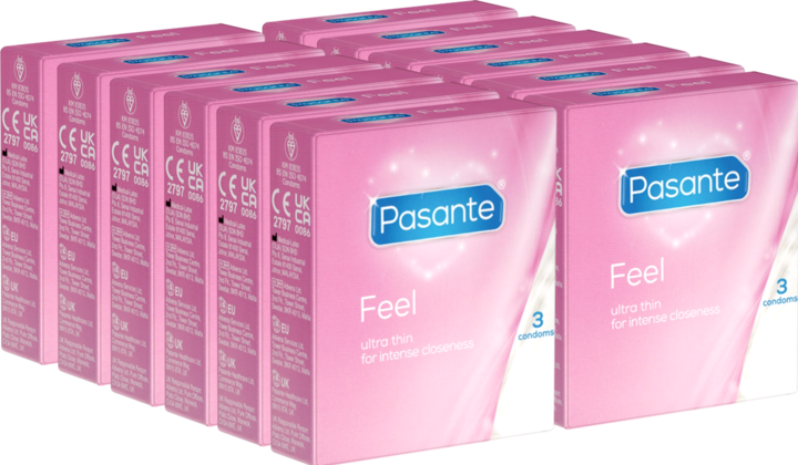 Produktbild Pasante Feel» (Vorteilspack!) 12x3 gefühlsechte Kondome für empfindsame Liebhaber (36 Stk.)