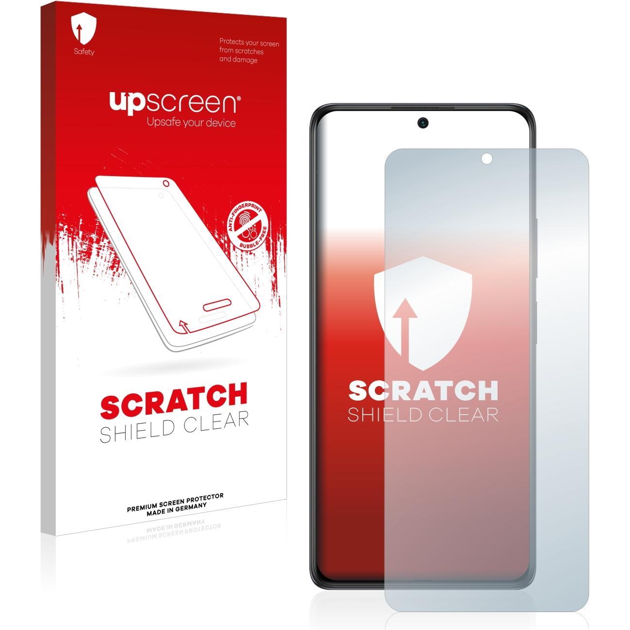 upscreen Scratch Shield Displayschutz (1 Stück, Xiaomi Redmi Note 10S), Smartphone Schutzfolie, Transparent