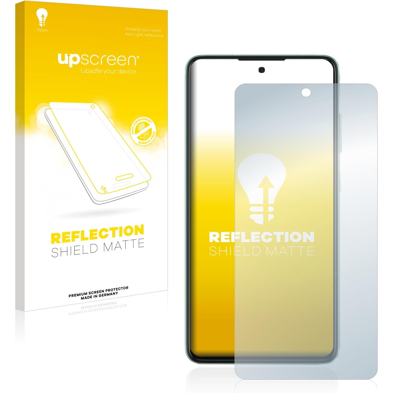 upscreen Reflection Shield Displayschutz Matt (1 Stück, Samsung Galaxy A52), Smartphone Schutzfolie, Grau