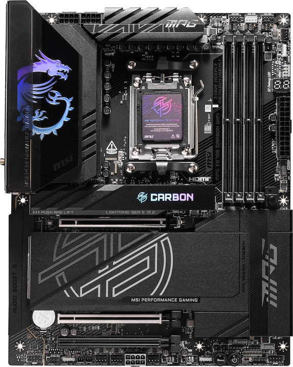 MSI MPG X870E Carbon WiFi (AM5, AMD X870E, ATX)