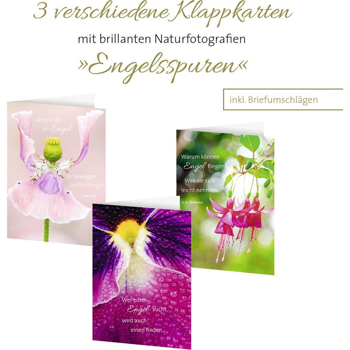 St. Benno 3er-Set Grusskarten "Engelsspuren" (3 Stk.) (40693545)