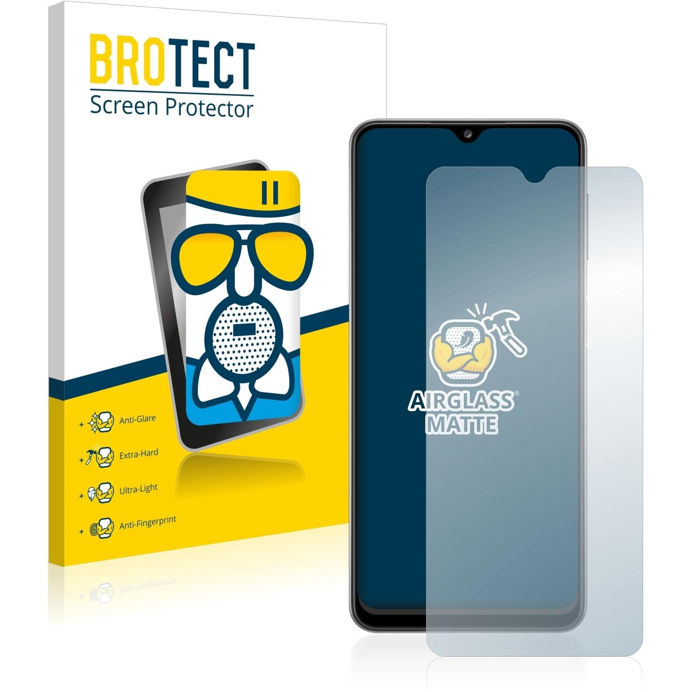 BROTECT AirGlass Panzerglasfolie Matt (1 Stück, Samsung Galaxy A32), Smartphone Schutzfolie, Grau