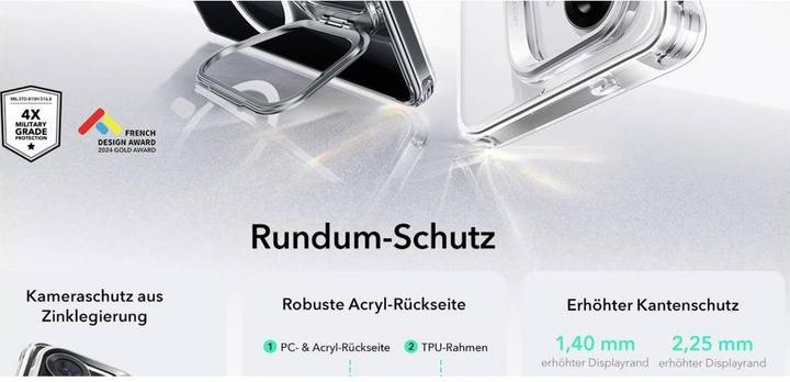 Actual product image ESR - Classic Hybrid HaloLock Kickstand - Samsung Galaxy S26 Plus - Clear (Samsung Galaxy S26, Samsung Galaxy S26+)