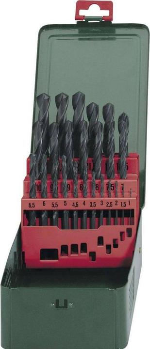 Actual product image Metabo HSS-R drill cassette 25-piece "Promotion (6 mm, 1 mm, 1.5 mm, 3 mm, 5 mm, 8 mm, 2.5 mm, 3.5 mm, 4.5 mm, 2 mm, 20 mm, 25 mm, 4 mm)