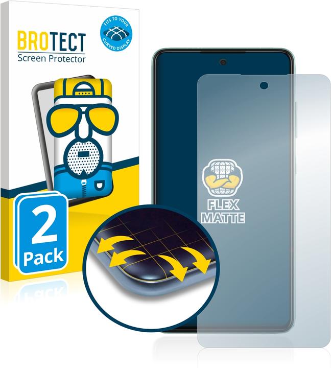Produktbild BROTECT Full-Cover Displayschutz Matt (2 Stück, Samsung Galaxy A52)