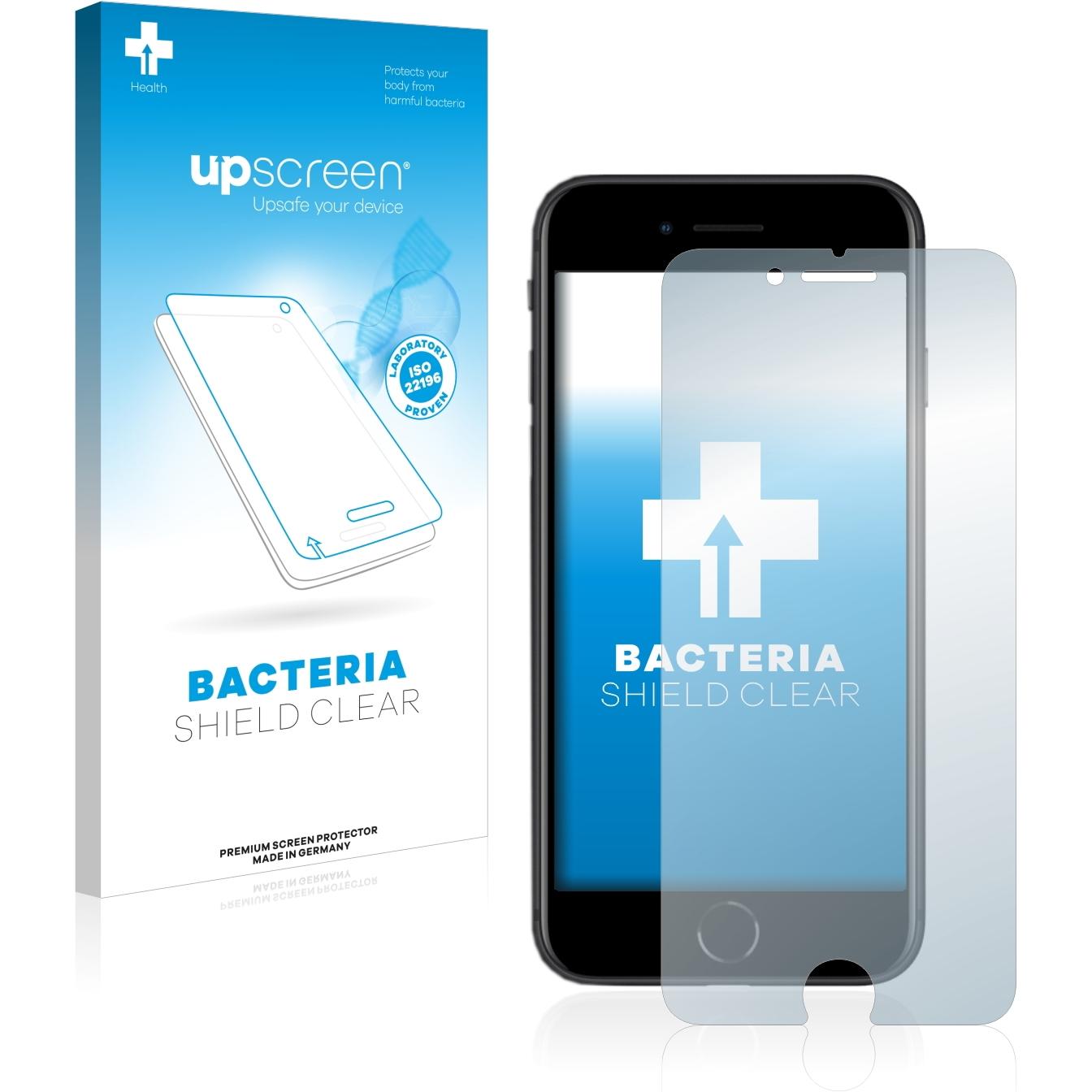 upscreen Antibakterieller Displayschutz (1 Stück, Apple iPhone SE), Smartphone Schutzfolie, Transparent