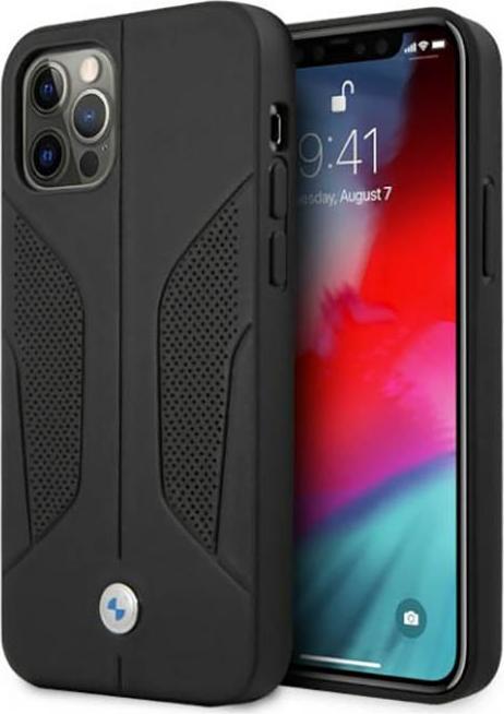 Produktbild BMW Etui BMHCP12MRSCSK iPhone 12/12 Pro 6,1" czarny/black hardcase Leather Perforate Sides (Apple iPhone 12)