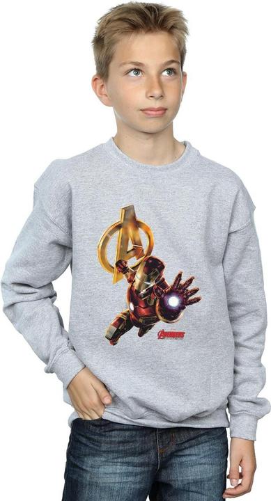 Actual product image Boys Iron Man Pose Sweatshirt (116)