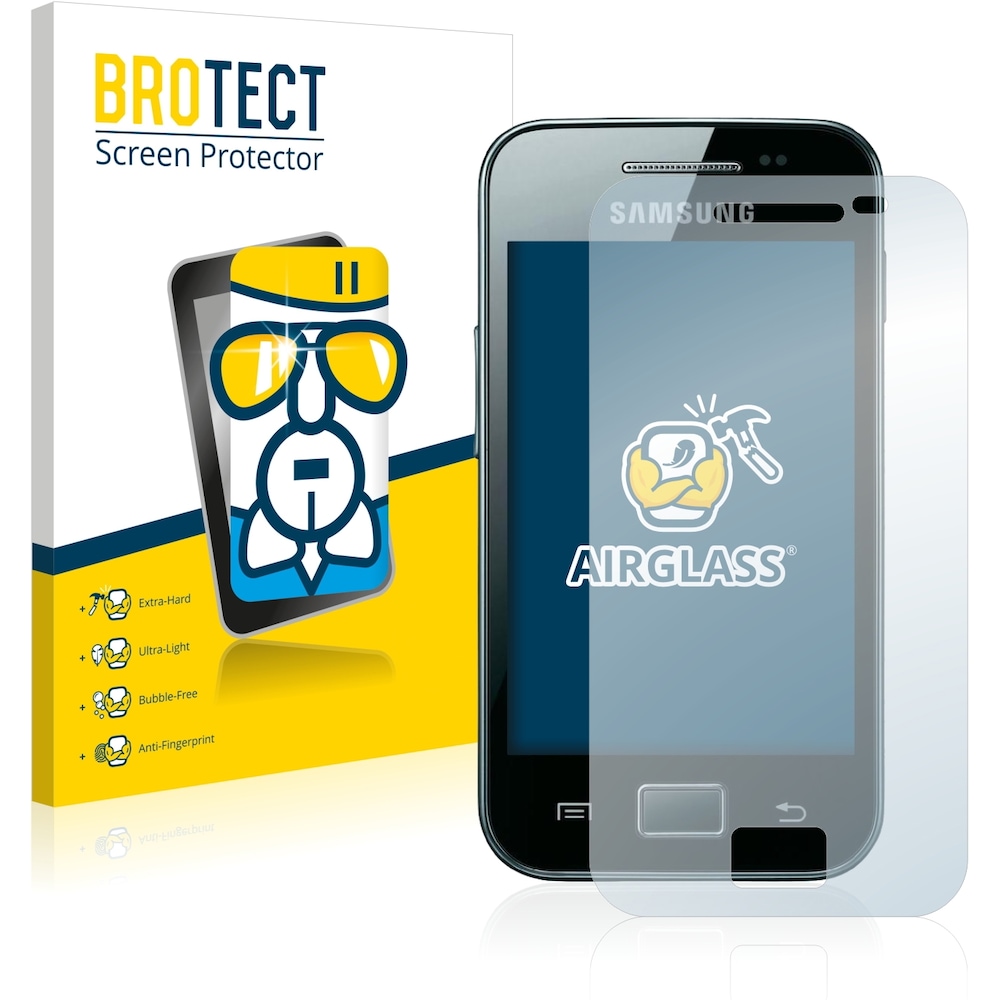 BROTECT AirGlass Premium (1 Stück, Galaxy Ace S5830i), Smartphone Schutzfolie, Transparent