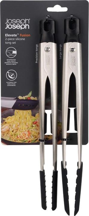 Actual product image Joseph Joseph Silicone Tongs Elevate Fusion Set of 2