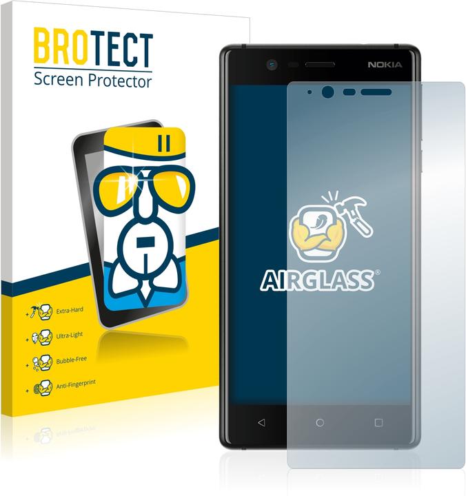 Produktbild BROTECT AirGlass Panzerglasfolie (1 Stück, Nokia 3)