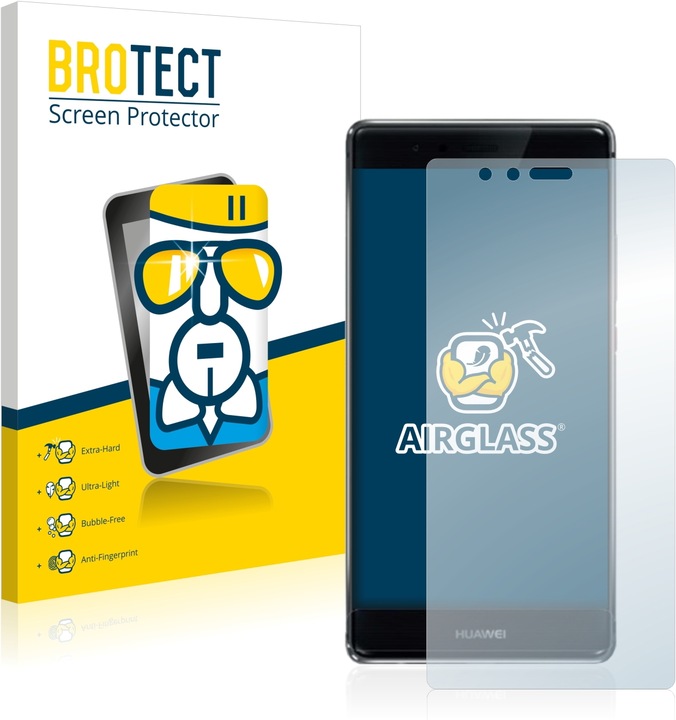 Actual product image BROTECT AirGlass Glass (1 Piece, Huawei P9 Plus)