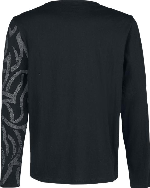 Produktbild Black Premium Langarmshirt mit grossem Ornament (XL)