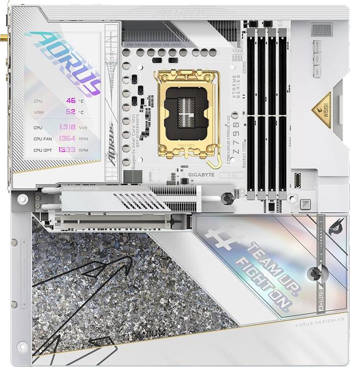 Image du produit Gigabyte Z790 AORUS XTREME X ICE (LGA 1700, Intel Z790 Express, E-ATX)