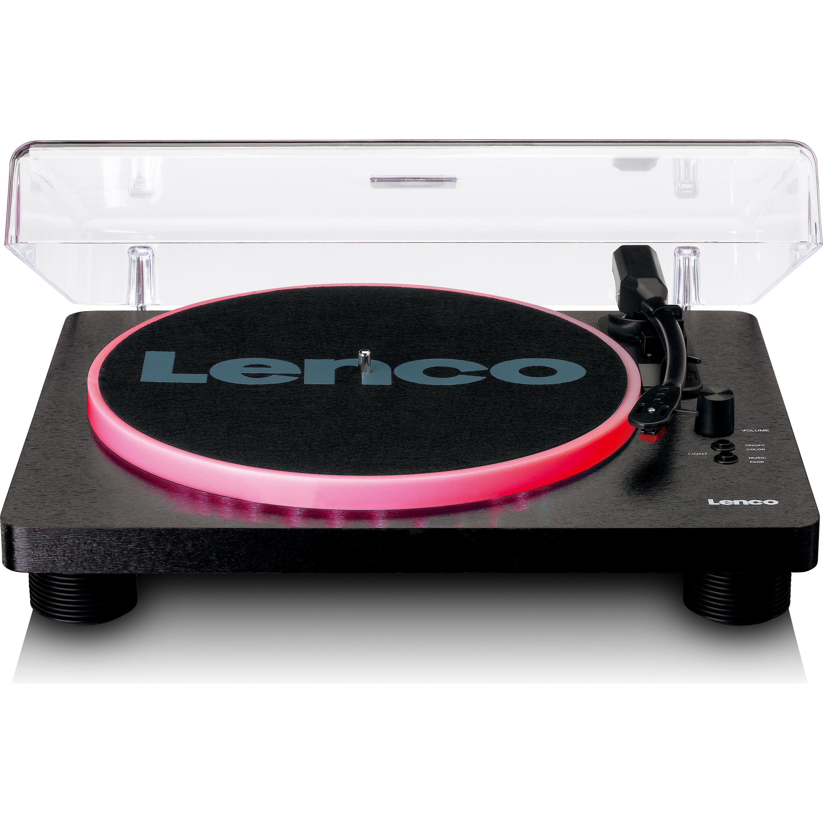 Lenco LS-50LED (Manuell), Plattenspieler, Schwarz