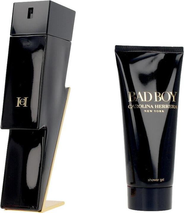 Actual product image Carolina Herrera Bad Boy 100ml Eau de Toilette and All Over Wash (Eau de toilette, 100 ml)