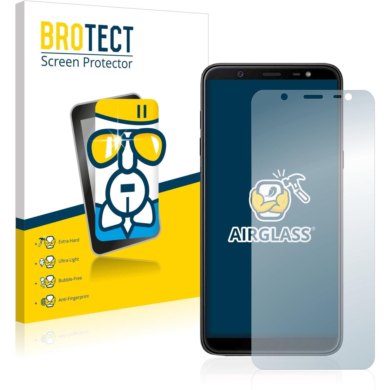 BROTECT AirGlass Premium (1 Stück, Samsung Galaxy J8 (2018)), Smartphone Schutzfolie, Transparent
