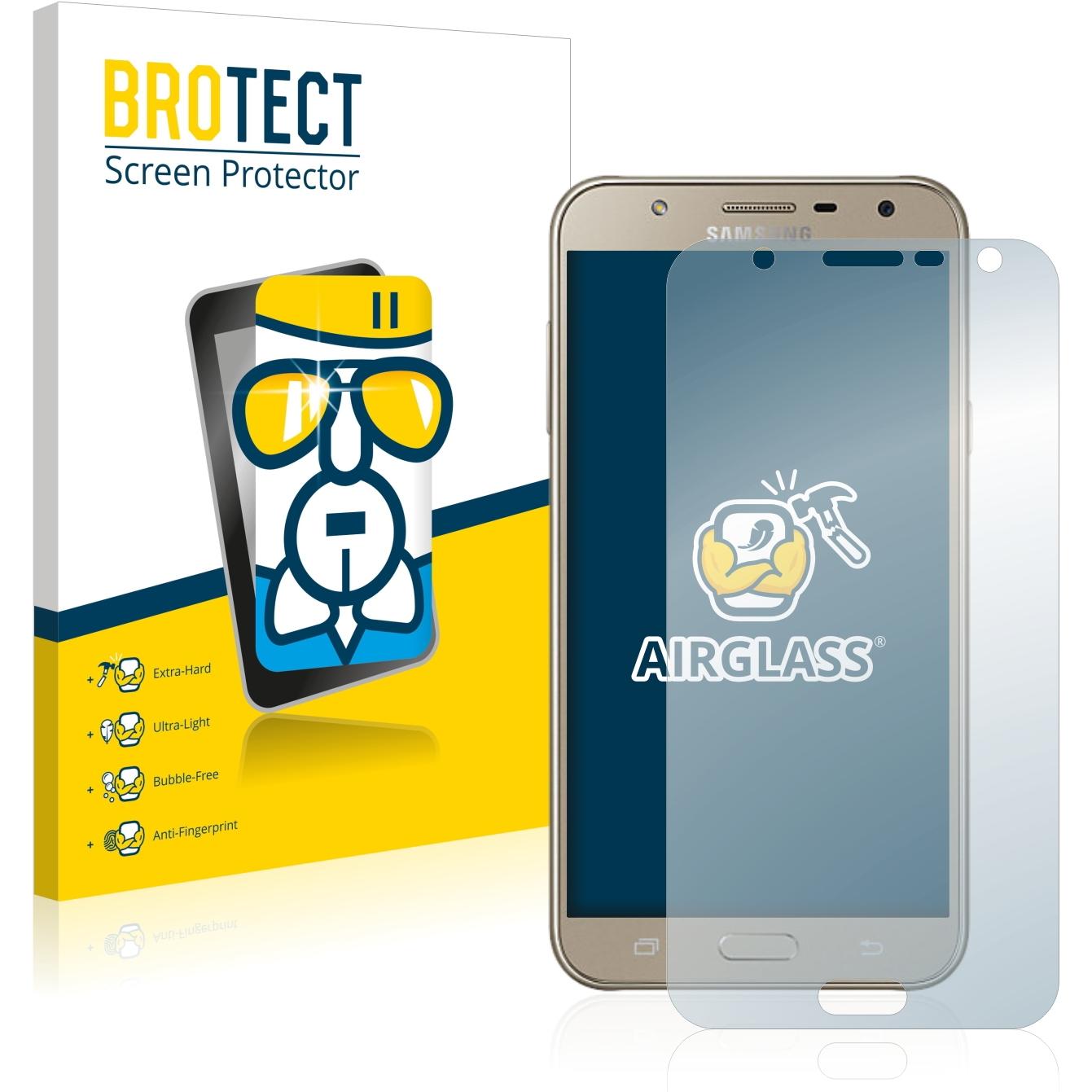 BROTECT AirGlass Panzerglasfolie (1 Stück, Samsung Galaxy J7), Smartphone Schutzfolie, Transparent