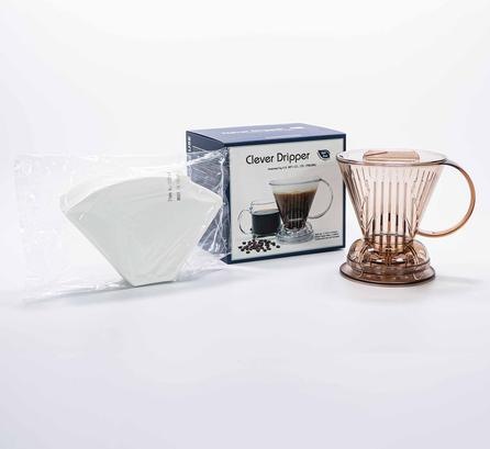 Produktbild MGA Tropfer – L 500 ml, durchscheinendes Braun + 100 Filter (0.50 l)