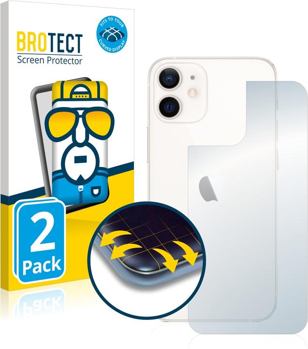 BROTECT Full-Cover Displayschutz (2 Stück, Apple iPhone 12 mini)