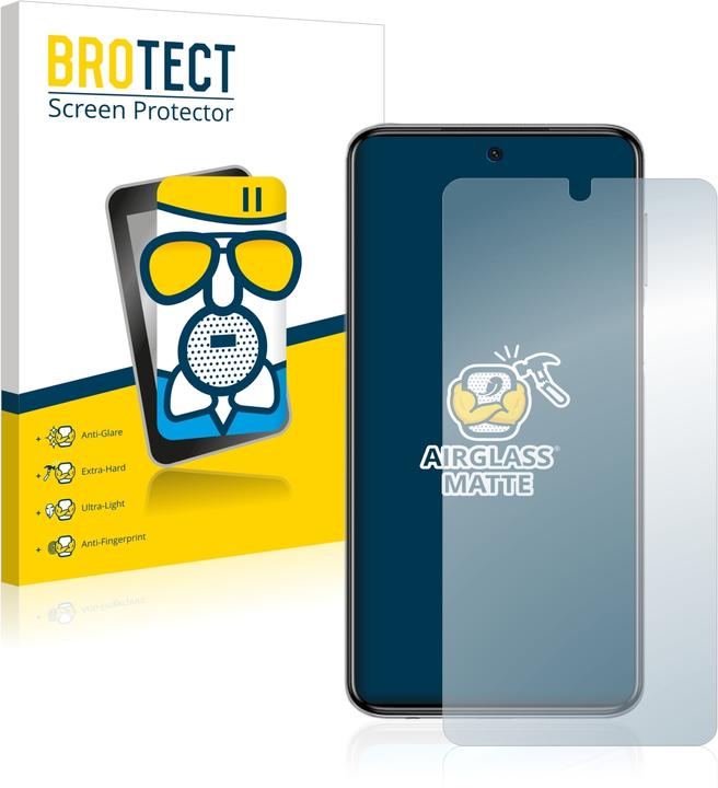 Actual product image BROTECT AirGlass Glass Matte (1 Piece, Xiaomi Redmi Note 9S)