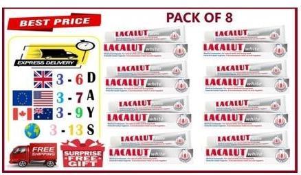 Produktbild Lacalut Weisse Zahnpasta 75ml - Natürlich weisse starke Zähne (75 ml)