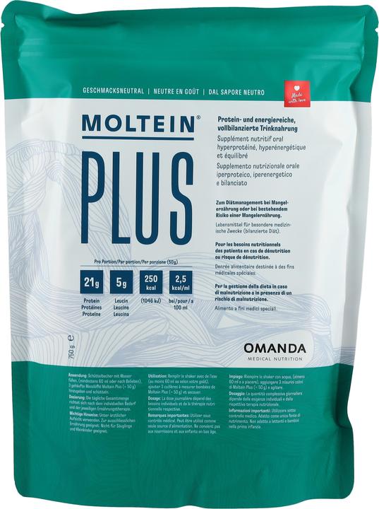 Immagine prodotto Moltein Più 2,5 Neutro (750g) (Neutro, 1 x, 750 g)