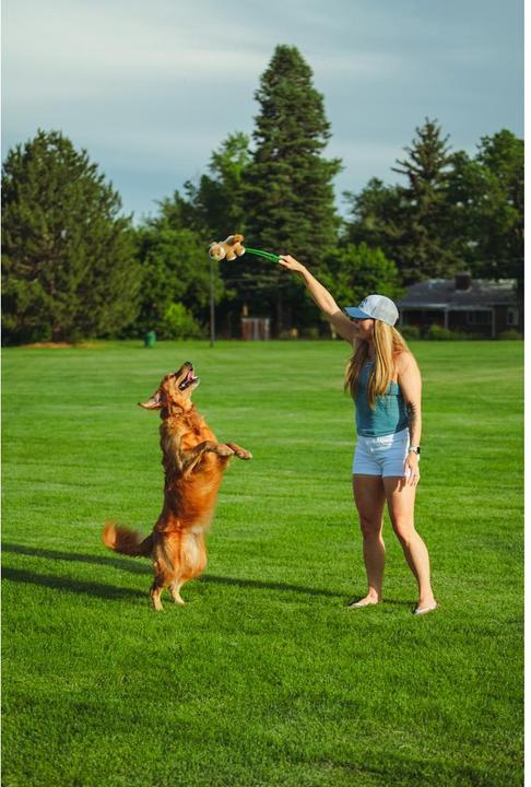 Actual product image Hunter Toy Flingerz Furry Squirrel - (401673969519) (Dog chew toy)