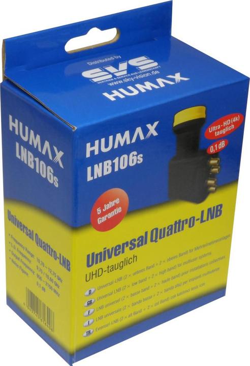 Produktbild Humax LNB 106 Gold Quattro (Quattro LNB, 40mm)
