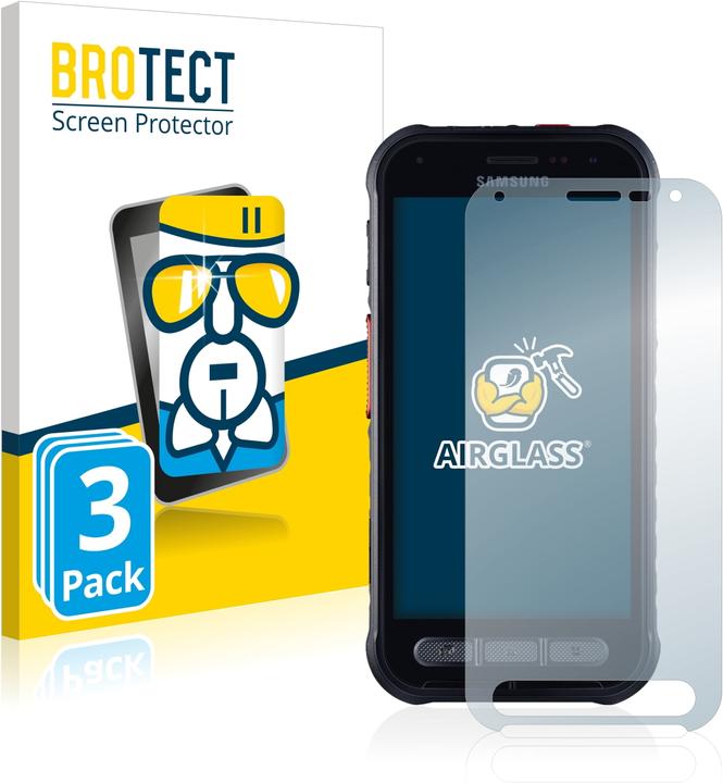 Produktbild BROTECT AirGlass Panzerglasfolie (3 Stk., Samsung Galaxy Xcover FieldPro)