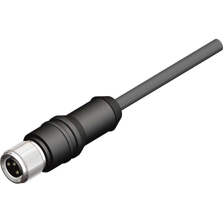 Rs Pro konfektioniertes Sensorkabel 3-adrig Buchse, Elektronikkabel + Stecker, Schwarz