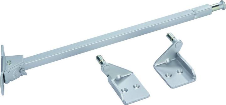 Actual product image Dormakaba Closing sequence selector SR 390 surface-mounted galvanised and silver-coloured lacquered (Wooden door, Indoor)