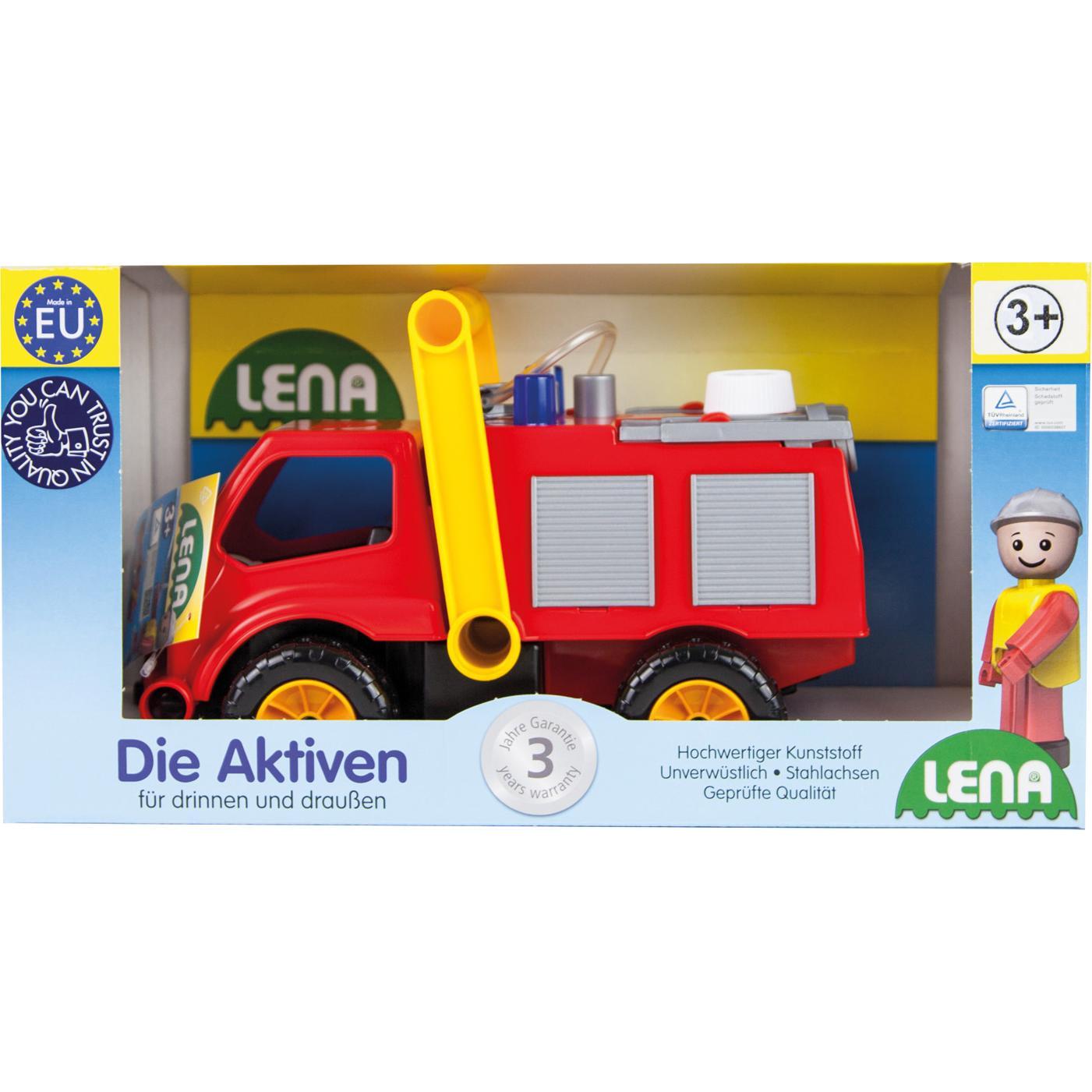 Lena Fire truck, Truck, Fire truck, Indoor/outdoor, 3 yr(s), Plastic, Black, Grey, Red, Yellow
