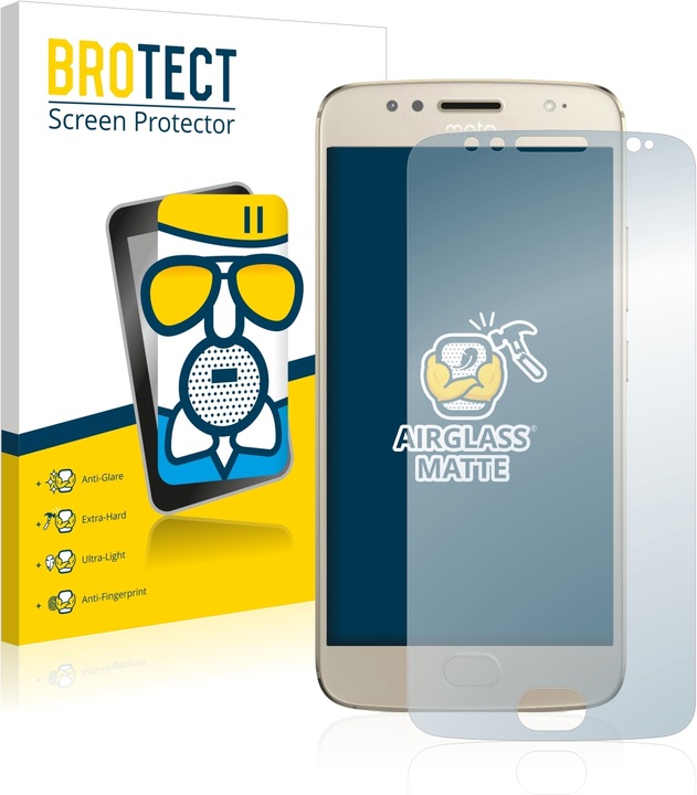 Actual product image BROTECT AirGlass Glass Matte (1 Piece, Motorola Moto G5S)