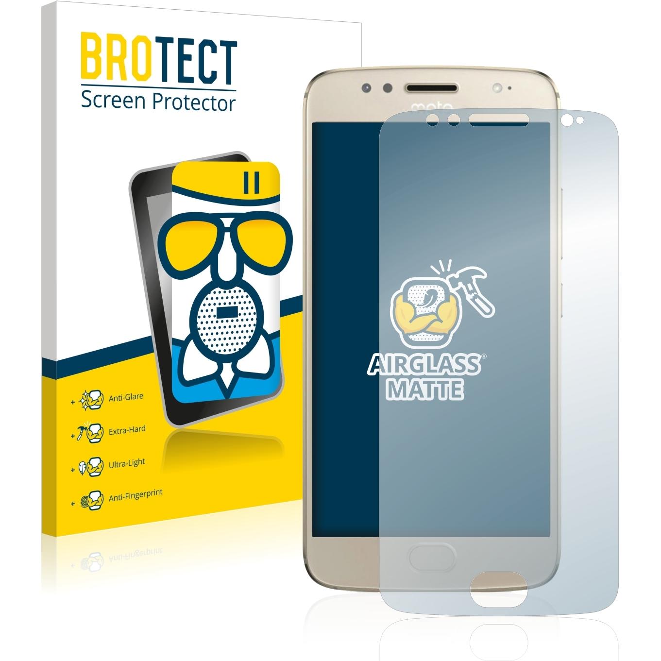 Thumbnail - BROTECT AirGlass Panzerglasfolie Matt (1 Stück, Motorola Moto G5S), Smartphone Schutzfolie, Grau