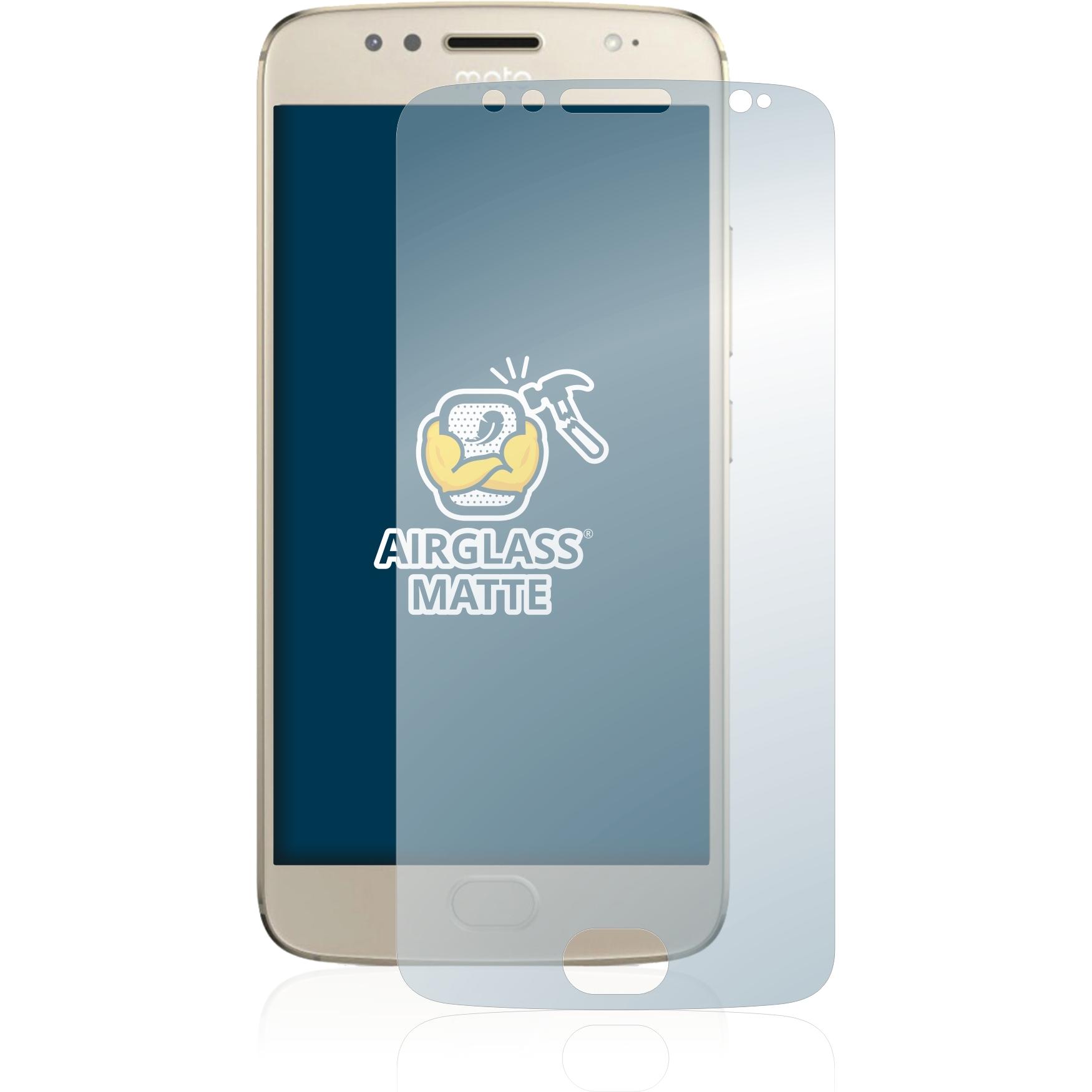 Thumbnail - BROTECT AirGlass Panzerglasfolie Matt (1 Stück, Motorola Moto G5S), Smartphone Schutzfolie, Grau