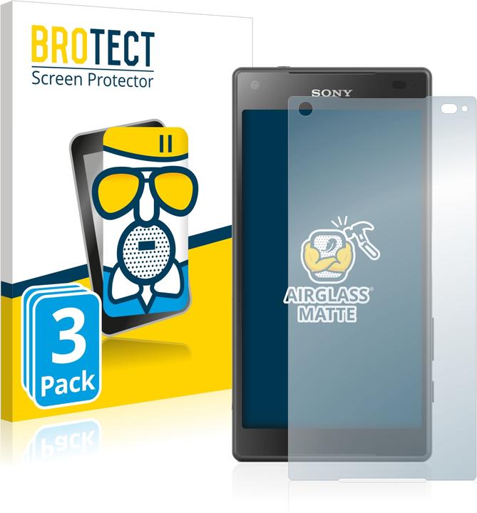 Image du produit BROTECT AirGlass Verre Mat (3 pcs, Sony Xperia Z5 Compact)