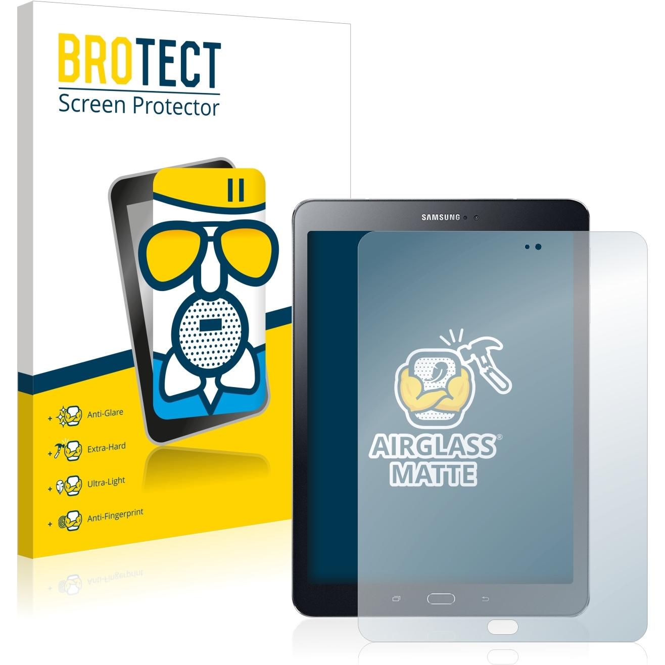 BROTECT AirGlass Panzerglasfolie Matt (1 Stück, Galaxy Tab S2 9.7), Tablet Schutzfolie