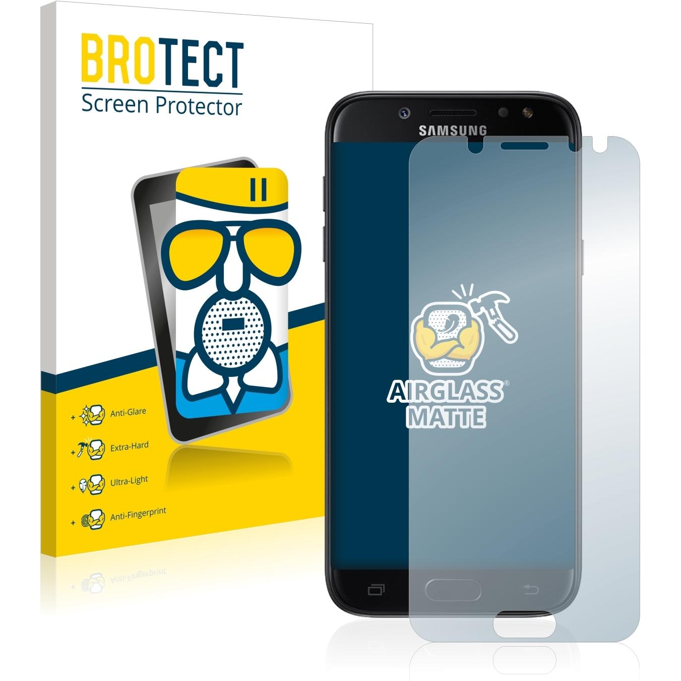 BROTECT AirGlass Panzerglasfolie Matt (1 Stück, Samsung Galaxy J5 (2017)), Smartphone Schutzfolie, Grau