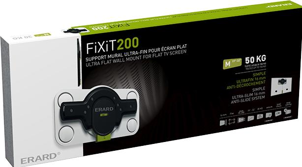 Actual product image Erard FiXiT 200 ultra-flat TV wall mount 16 - 43 inch (Wall, 43", 30 kg)