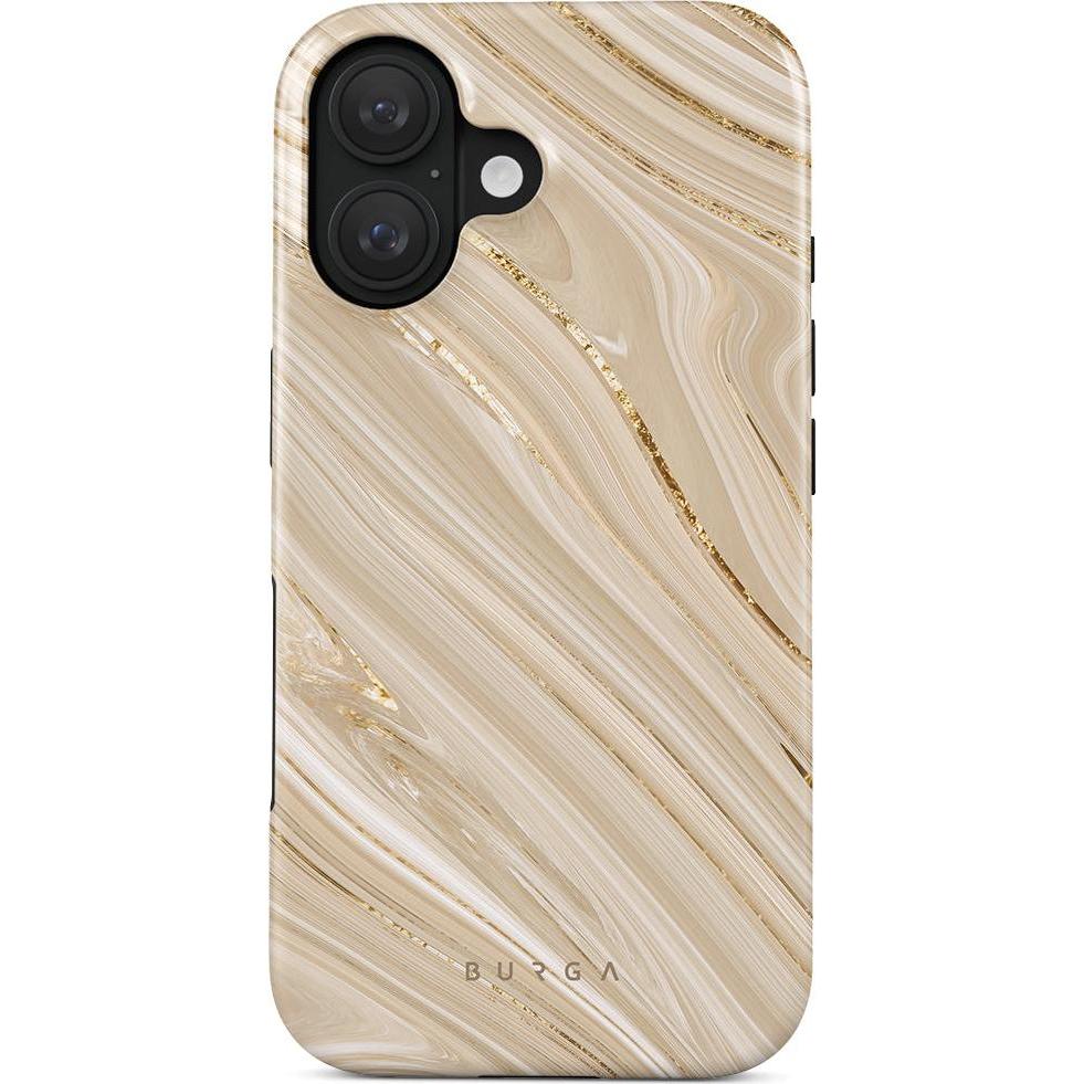 Burga Full Glam (Apple iPhone 16), Smartphone Hülle, Beige, Gold