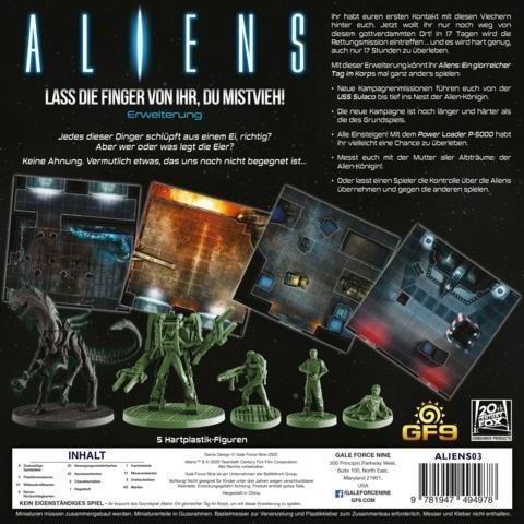 Actual product image Gale Force Nine Aliens "Get your hands off her, you bastard" Extension German (German)