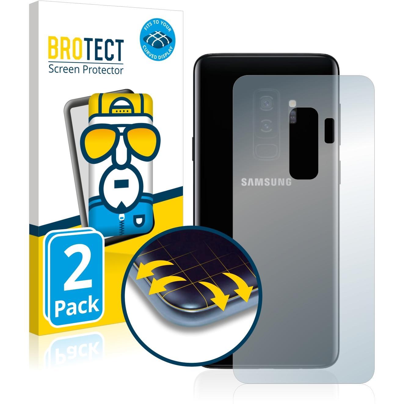 BROTECT Full-Cover Displayschutz (2 Stück, Samsung Galaxy S21), Smartphone Schutzfolie, Transparent
