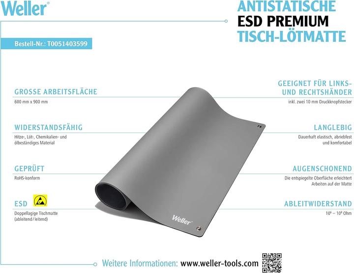 Produktbild Weller Erem Premium Tisch-Lötmatte