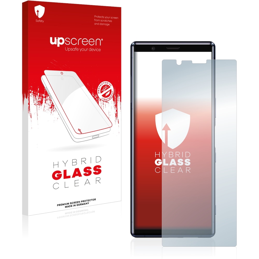 upscreen Scratch Shield Panzerglasfolie (1 Stück, Sony Xperia 5), Smartphone Schutzfolie, Transparent